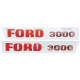 Emblemsæt Ford 3000 X model