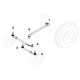 Styrekugle, L. 399mm venstre