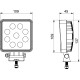 LED Arbejdslampe 2100 lumen