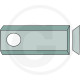 Kniv 96 x 40 x 3 mm Hul Ø 19 mm