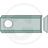 Kniv 96 x 40 x 3 mm Hul Ø 19 mm